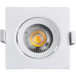 Spot emb. qdr. led cob 7w 380lm 3000k 95x95x45 Galaxy