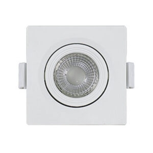 Spot emb. qdr. led cob 5w 450lumens 3000k 95x95x45 (MAX-0441) (MAXXY)