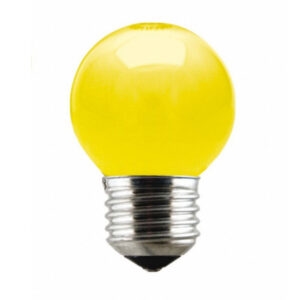 Lampada bolinha inc. 15w 220v amarela  (brasfort)