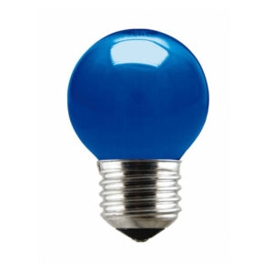 Lampada bolinha inc. 15w 220v azul  (brasfort)