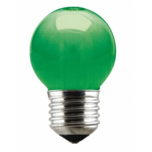 Lampada bolinha inc. 15w 220v verde  (brasfort)