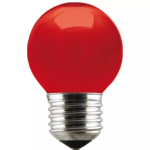 Lampada bolinha inc. 15w 220v vermelho  (brasfort)