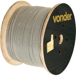 (Vonder) cabo aco plastificado af 2.4 - 3/32 100 mt