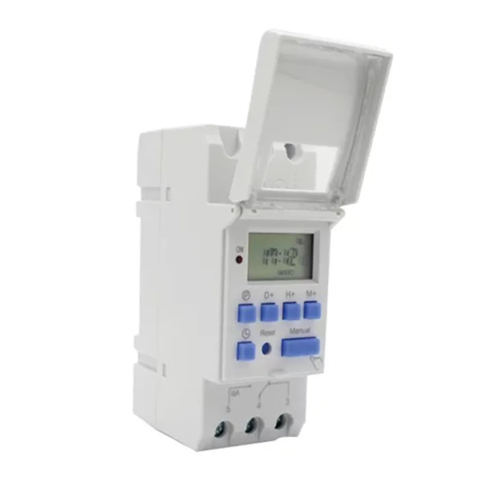 Timer digital p/fixação em trilho biv. (TE4163) (Decorlux)