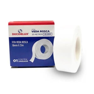 (Decorlux) fita veda rosca branca 18mmx25mt (vr2503)