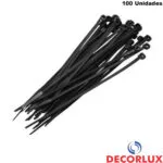 (Decorlux) abracadeira nylon pt. 2,5x100mm 100pc (ap1025)