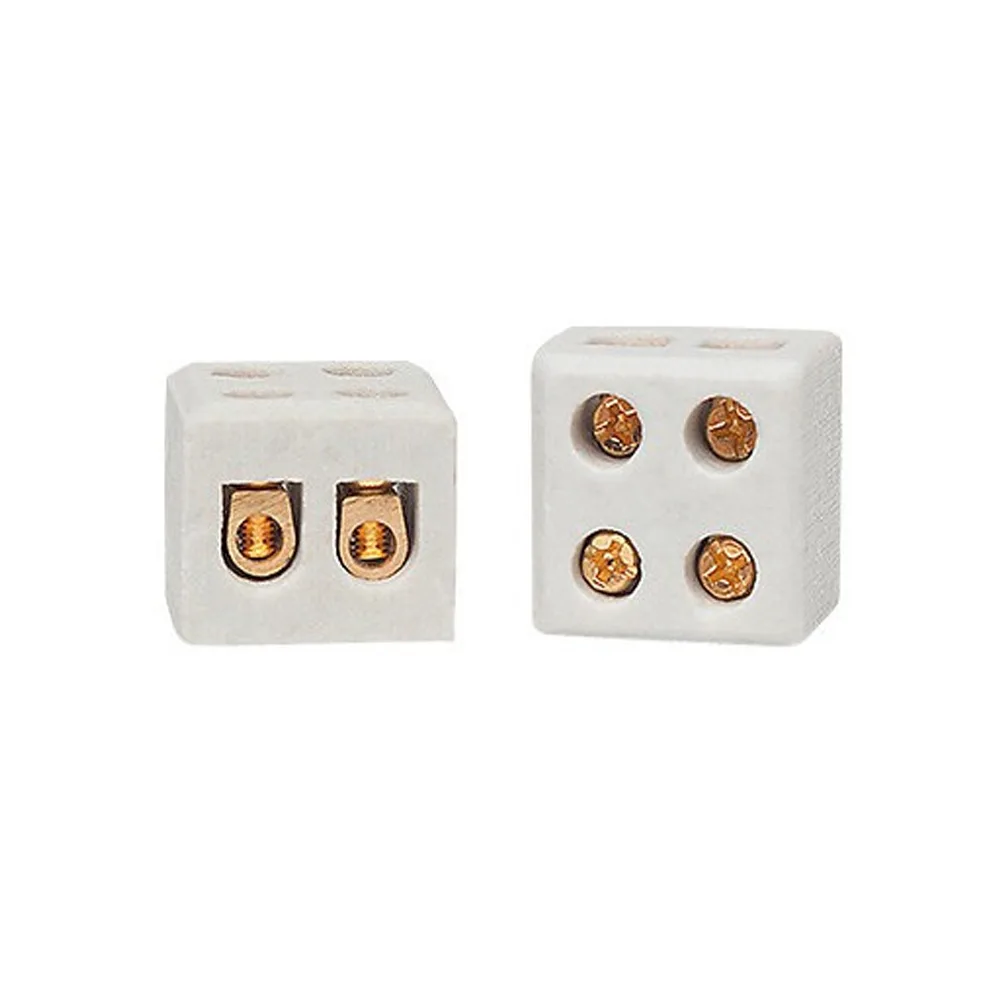 Conector porcelana bipolar 10mm - 10a (8202) (fertak)