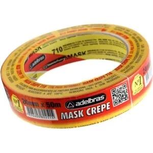 Fita mask crepe 710 sleeve 24mm x 50m (adelbras)