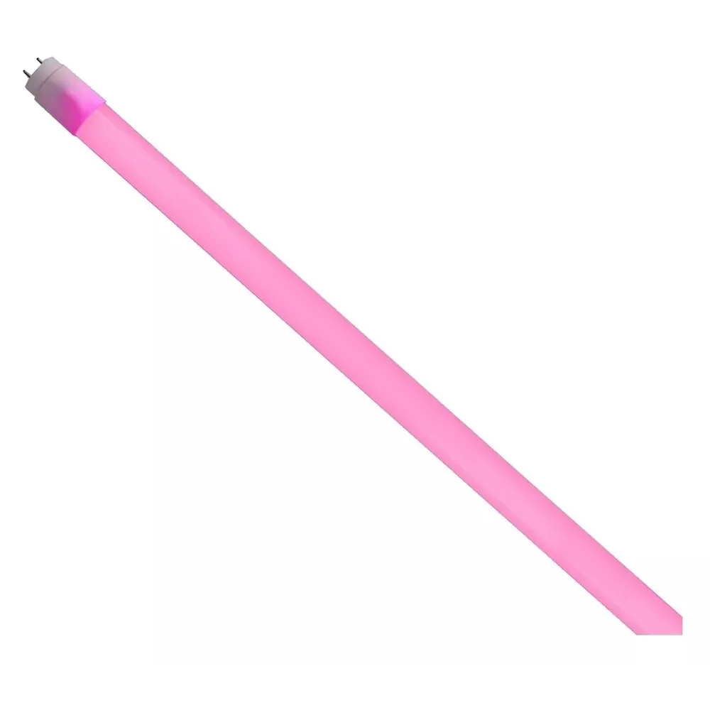Lâmp. tubo led t8 18w-120cm-biv. rosa (Ctb)
