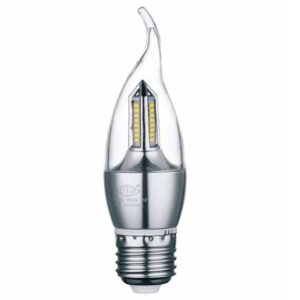 Lâmpada led vela chama cristal e-27 4,0w 6500k bivolt (Ctb)