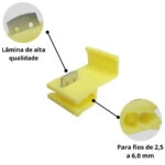 (Decorlux) conector de derivação am. 4,0mm a 6,0mm c/50un