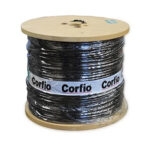 Bobina-cabo flexivel 750v 10,00mm 0500mt preto (corfio)