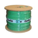Bobina-cabo flexivel 750v 10,00mm 0500mt verde (corfio)