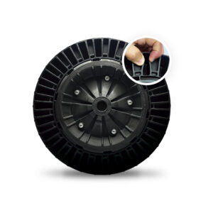 Rodado completo flex border plano 335 com eixo universal cap.