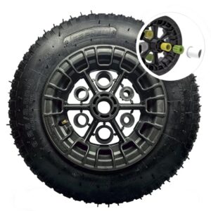 Roda fb completa com eixo universal (400850) (fb pneus)