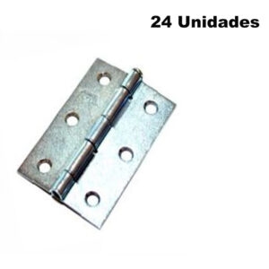 Dobradiça americana 4 fz chapa 1,20mm cx 24 (1401ZB12) (FCA)