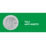 Grade de ventilação p/ encaixe redonda 100mm (VGE0CX1058) (AC&A)