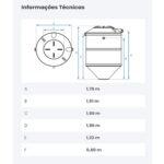 Fossa polietileno 1500l (2090037) (Fortlev)