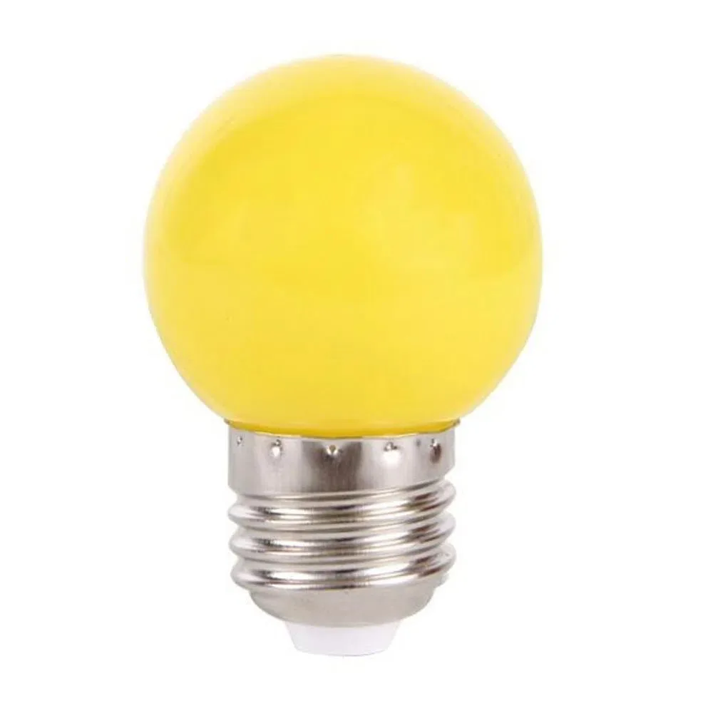 Lâmpada bolinha led amarela 1w e-27 220v (16609) (Kian)