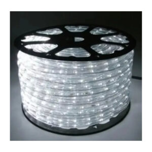 (Natal)mang. luminosa 2f. 12 mm 30led branco frio 220v 100mt