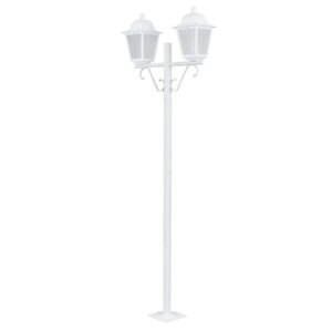 Poste jardim e muro p/2 lamp. 1,61mt oregon branco 8122