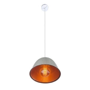 Luminária pendente sambaqui 12 1xe27 branco cobre (6141) Demi