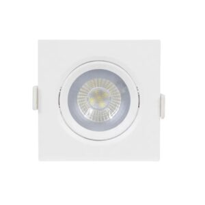 Spot emb. qdr. led cob 3w br 270lm 3000k 70x70x55 Galaxy