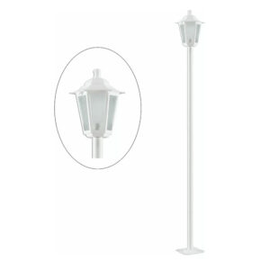 Poste jardim e muro p/1 lamp. 1,71mt oregon branco 8120