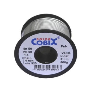 (Cobix) solda carretel 50x50 2,4mm 500gr preto