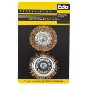 Escova de aco red 1/4 c/2 pcs (7gk) (eda)