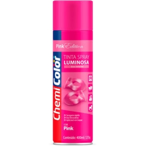 Tinta spray 400 ml 250gr fundo luminosa pink (chemicolor)