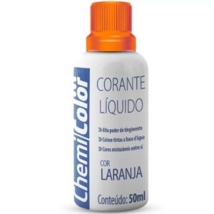 Corante liquido 50 ml laranja (chemicolor)