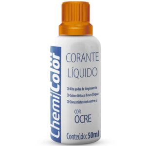 Corante liquido 50 ml ocre (chemicolor)