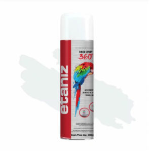 Tinta spray 400 ml 210gr branco brilhante (etaniz)