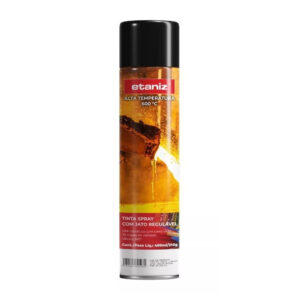 Tinta spray 400 ml 210gr (alta temp preto fosco) (etaniz)