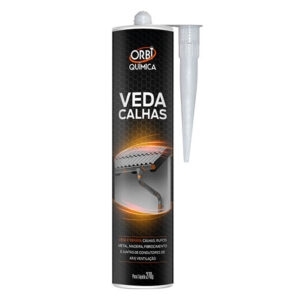 Adesivo veda calha cinza 270gr (15601) (Orbi)