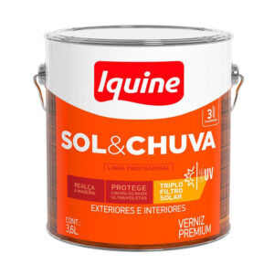 Verniz sol e chuva alto brilho imbuia 3,6l (66105501) iquine