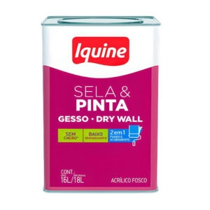 Tinta acril fc sela pinta gesso dry wall branco neve 18l