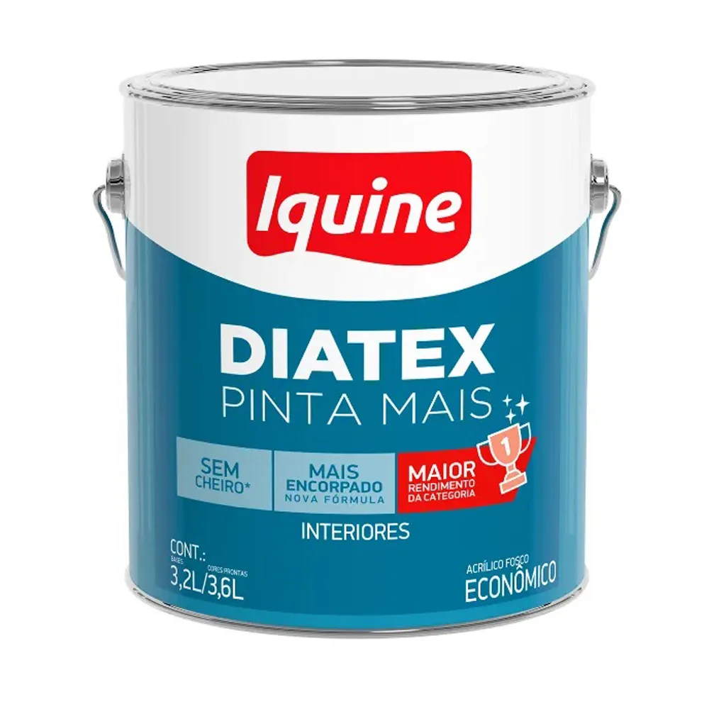Tinta Acril Econômica Diatex Pinta Mais Base (M) 3,2L (358300001) (Iquine)