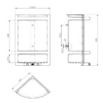 Porta shampo p/ banheiro cz (4011) (Herc)