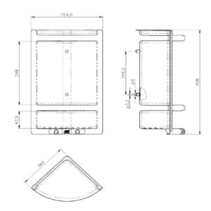 Porta shampo p/ banheiro cz (4011) (Herc)