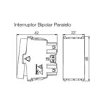 Módulo s/ placa interruptor 1tp 10a 250v bipolar br (13798151) (Refinatto) (Weg)