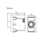 Módulo s/ placa variador luminoso rotativo 600w/220v br (13799463) (Refinatto) (Weg)