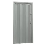 Porta cinza sanfonada pvc 80cmx2,10m (20142) (Plasflex)