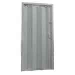 Porta cinza sanfonada pvc 80cmx2,10m (20142) (Plasflex)