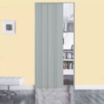 Porta cinza sanfonada pvc 80cmx2,10m (20142) (Plasflex)