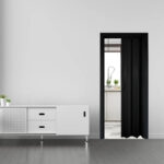 Porta preta sanfonada pvc 80CMX2,10M (24002) (Plasflex)