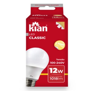 Lâmpada led bulbo 12w 3000k biv.(10059) (kian)