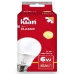 Lâmpada led bulbo 06w 3000k biv.(10055) (kian)