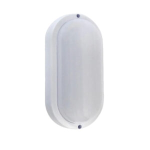 Lum. arandela oval flat led 100 240v 15w 3000k ip65 br CTB